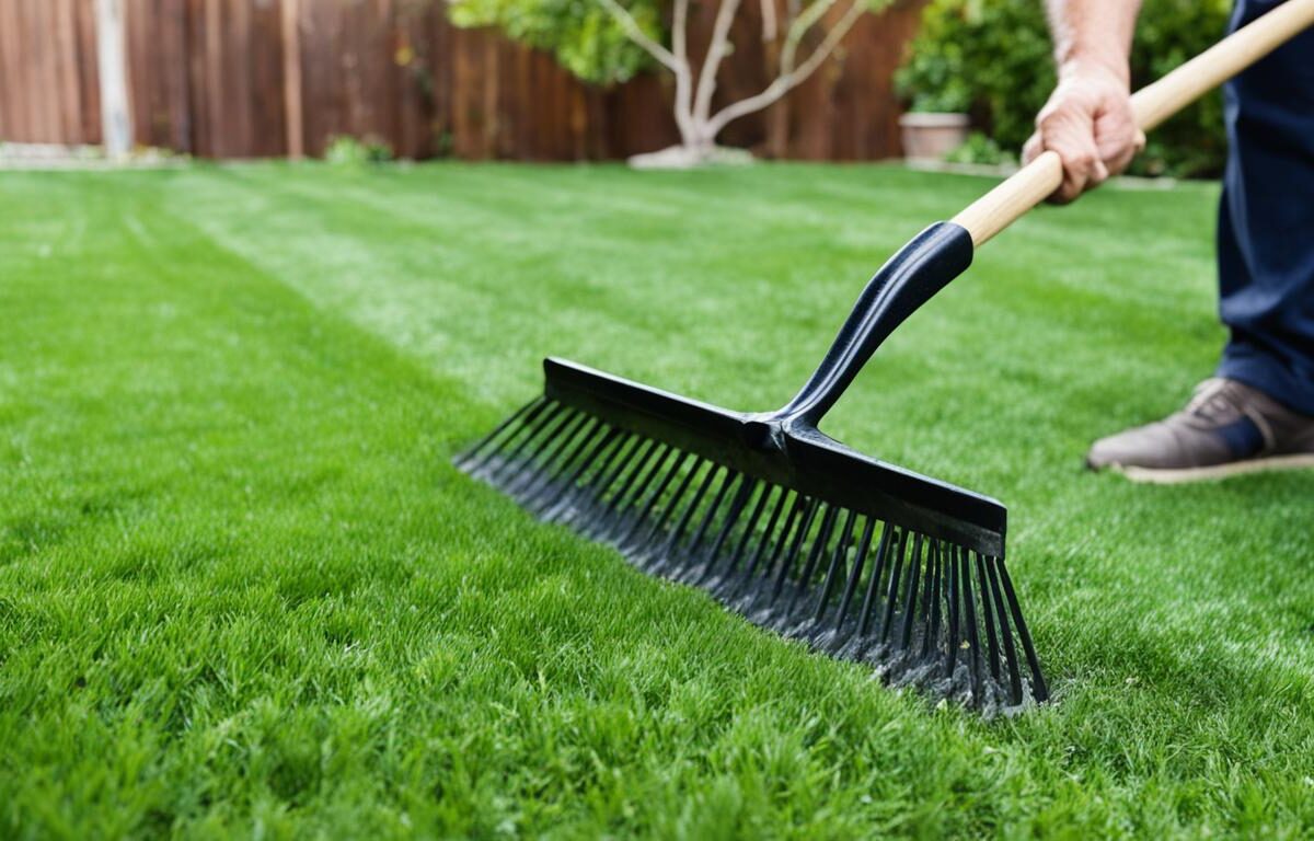 how to use a landscaping rake