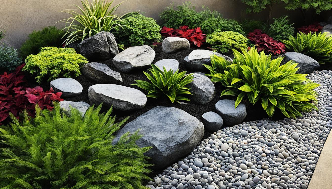 what do you put under rocks for landscaping